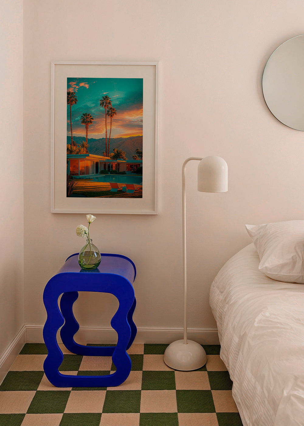 Landscape art: Palm Springs sunset with pool – Product2
