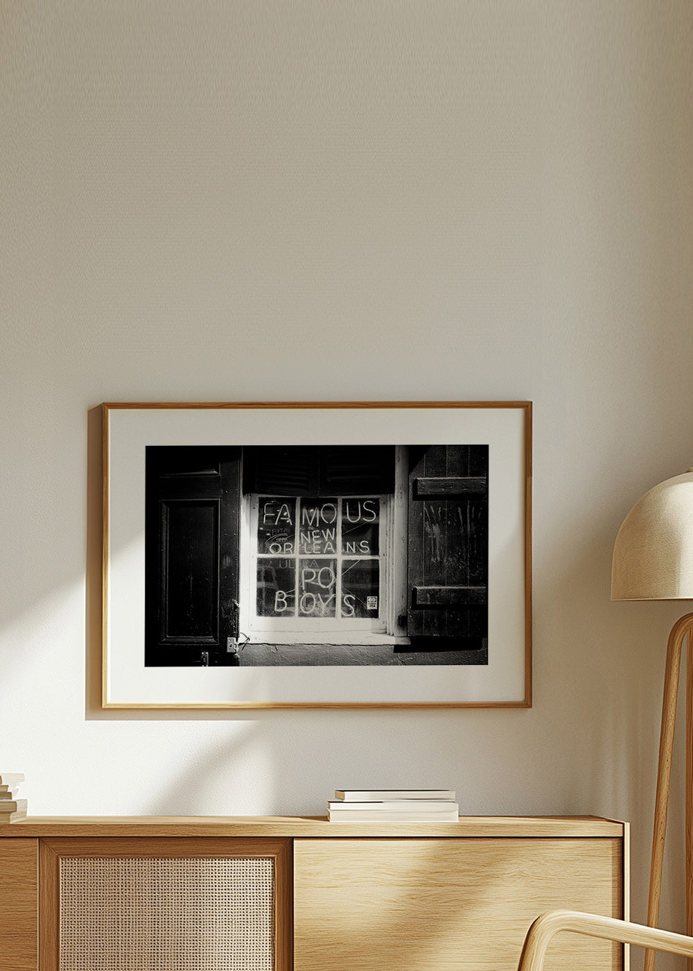 Kitchen art: New Orleans sign in black and white – Product2