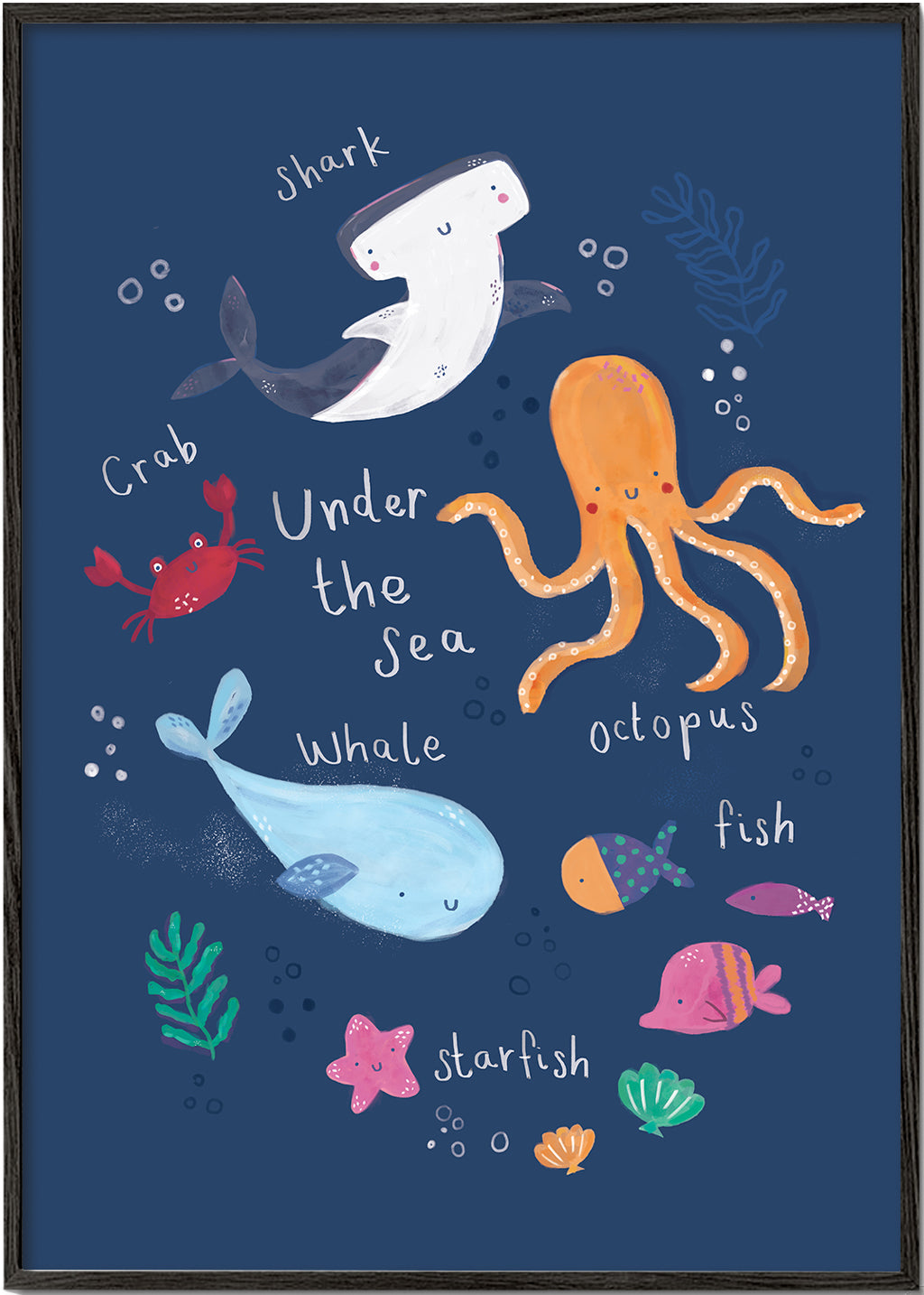 Under the sea kids art print