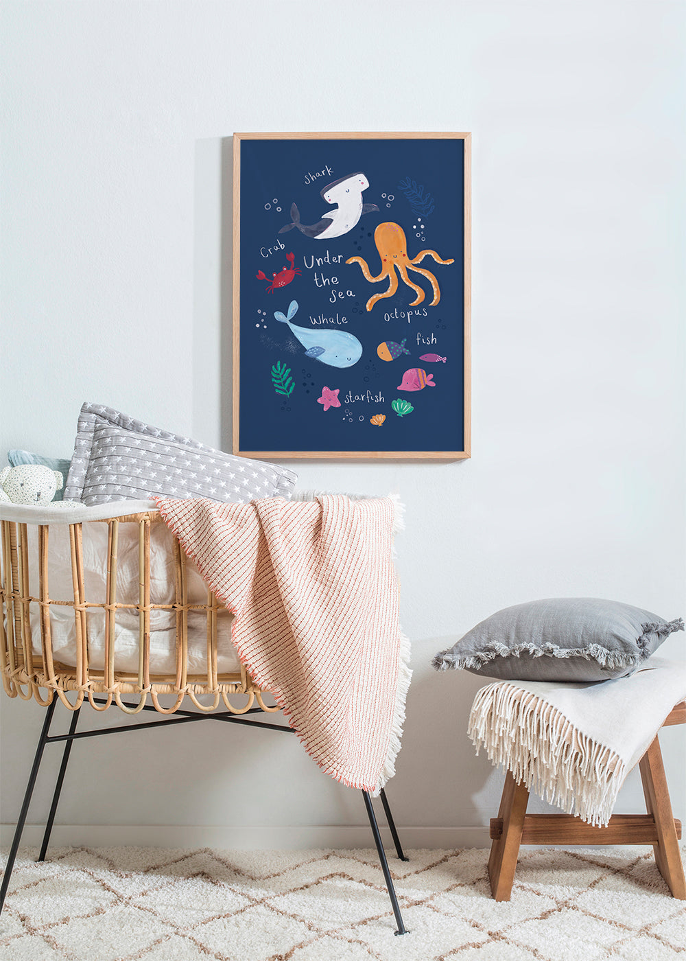 Under the sea kids art print