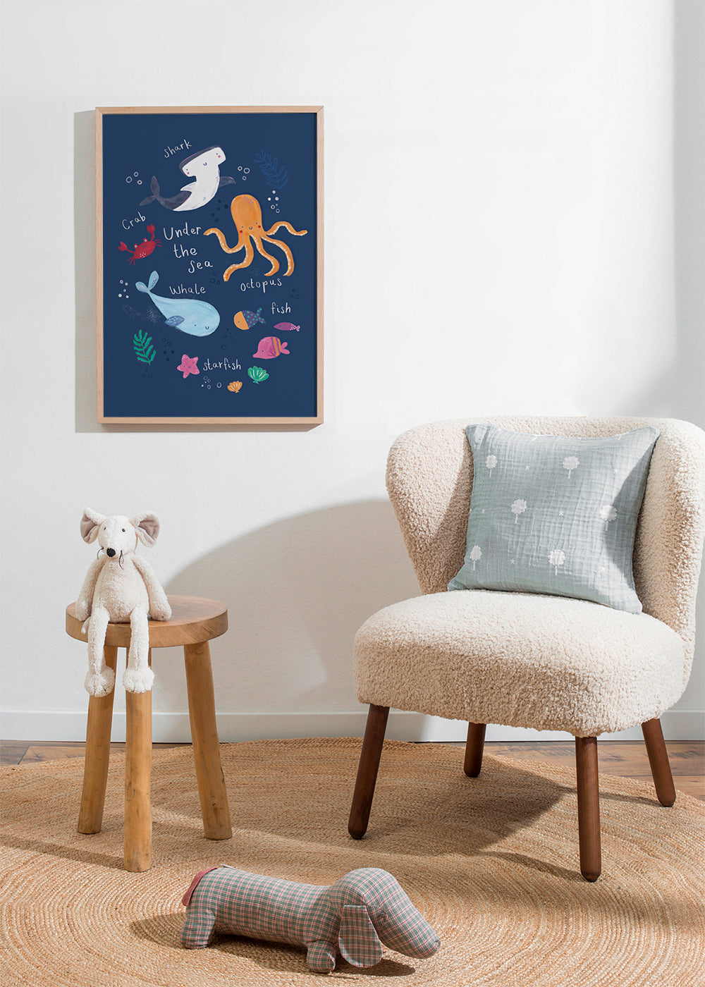 Under the sea kids art print