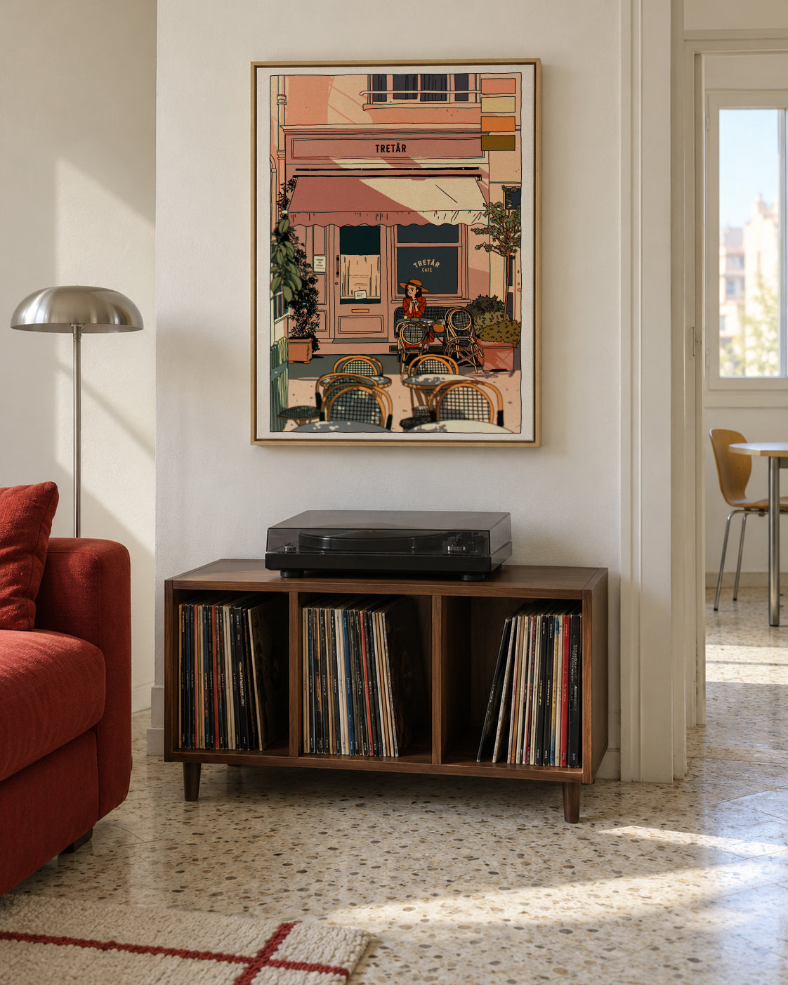 Tretar - Framed canvas in an interior