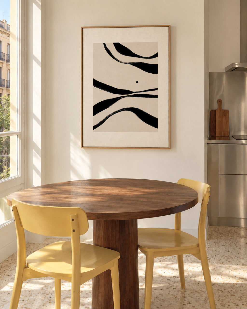 Wide and wild - Framed canvas in an interior
