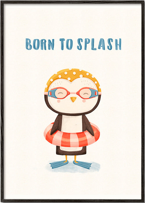 Kids print: cheerful penguin