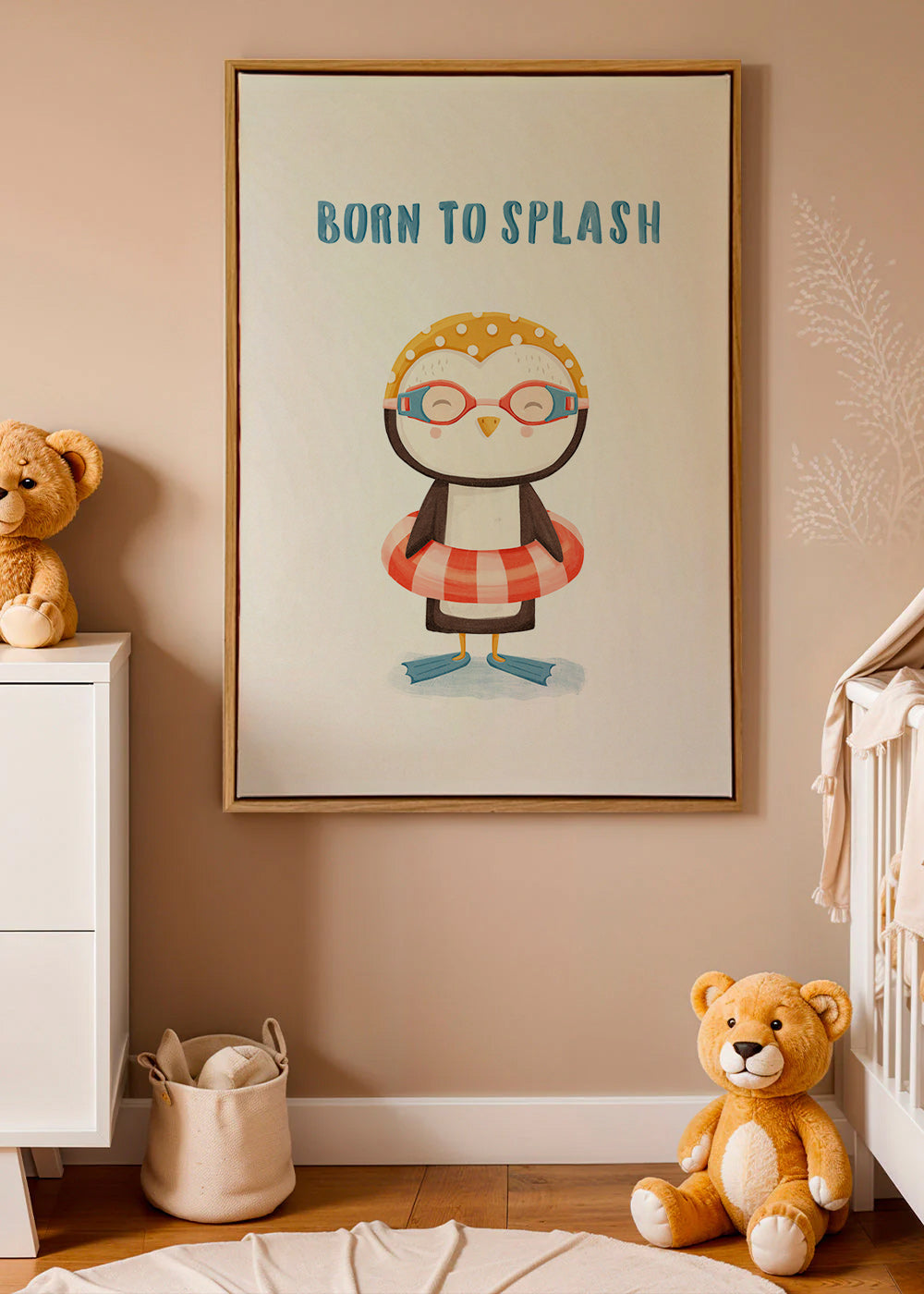Kids print: cheerful penguin