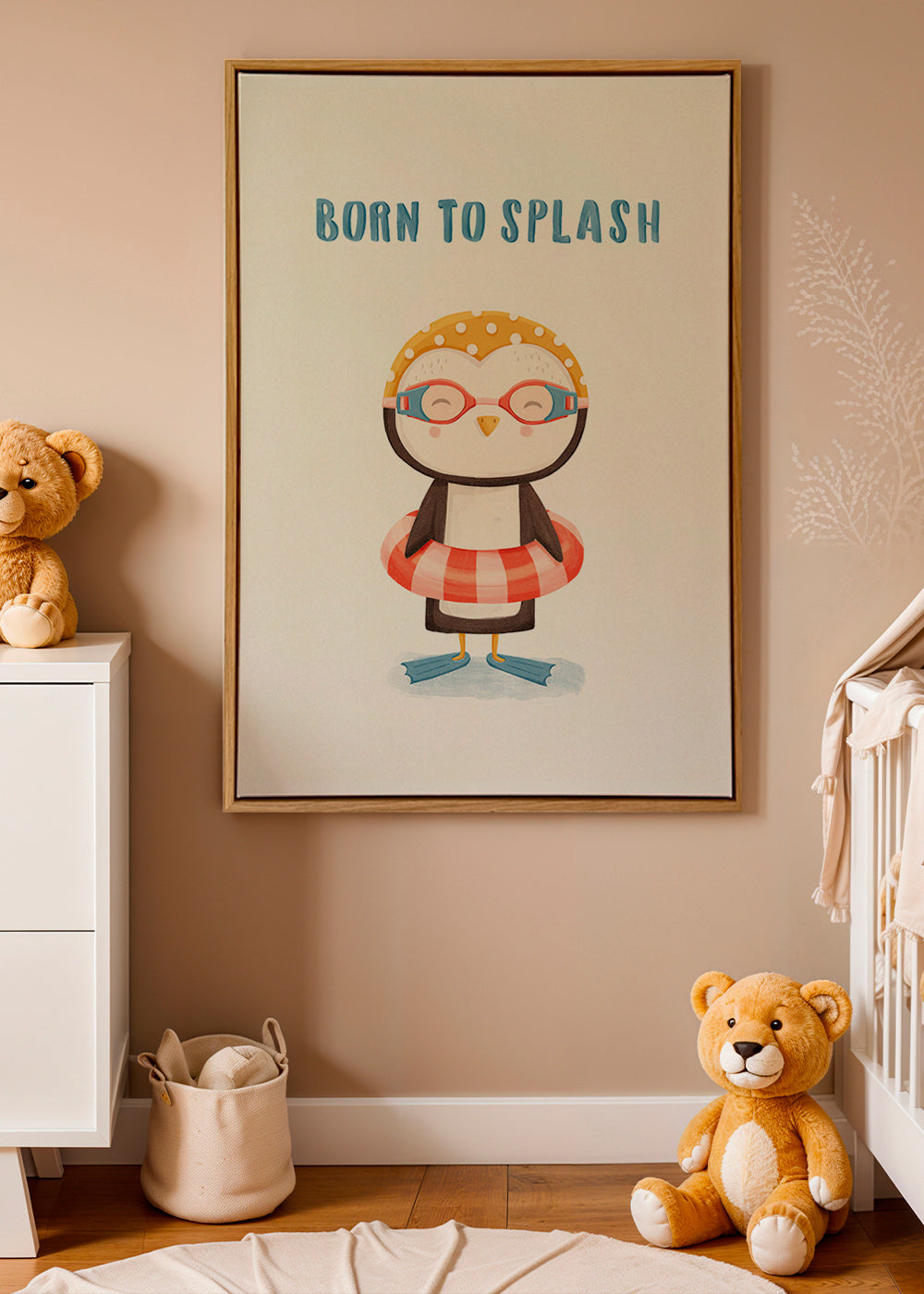 Kids print: cheerful penguin