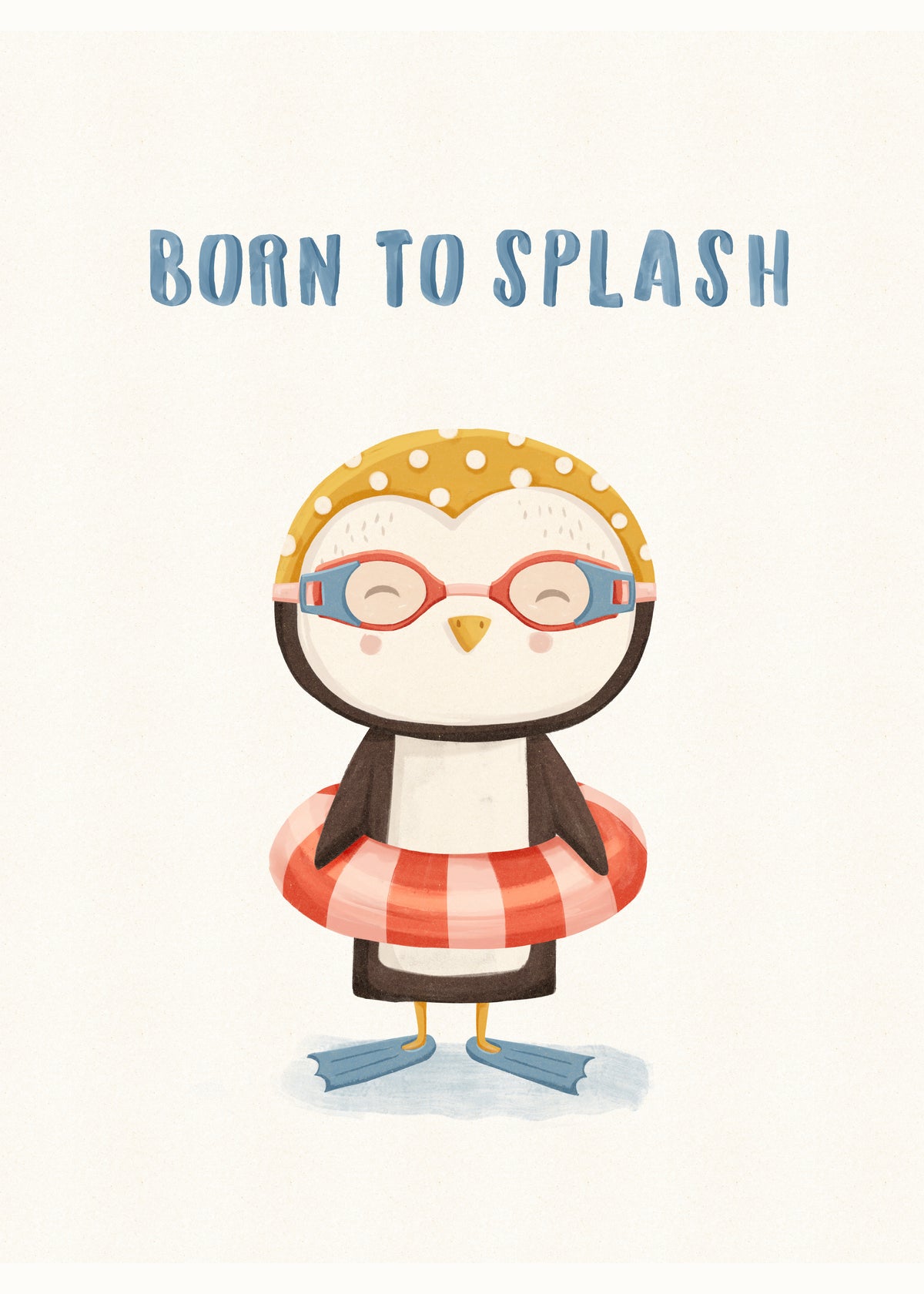 born to splash - Unframed art print