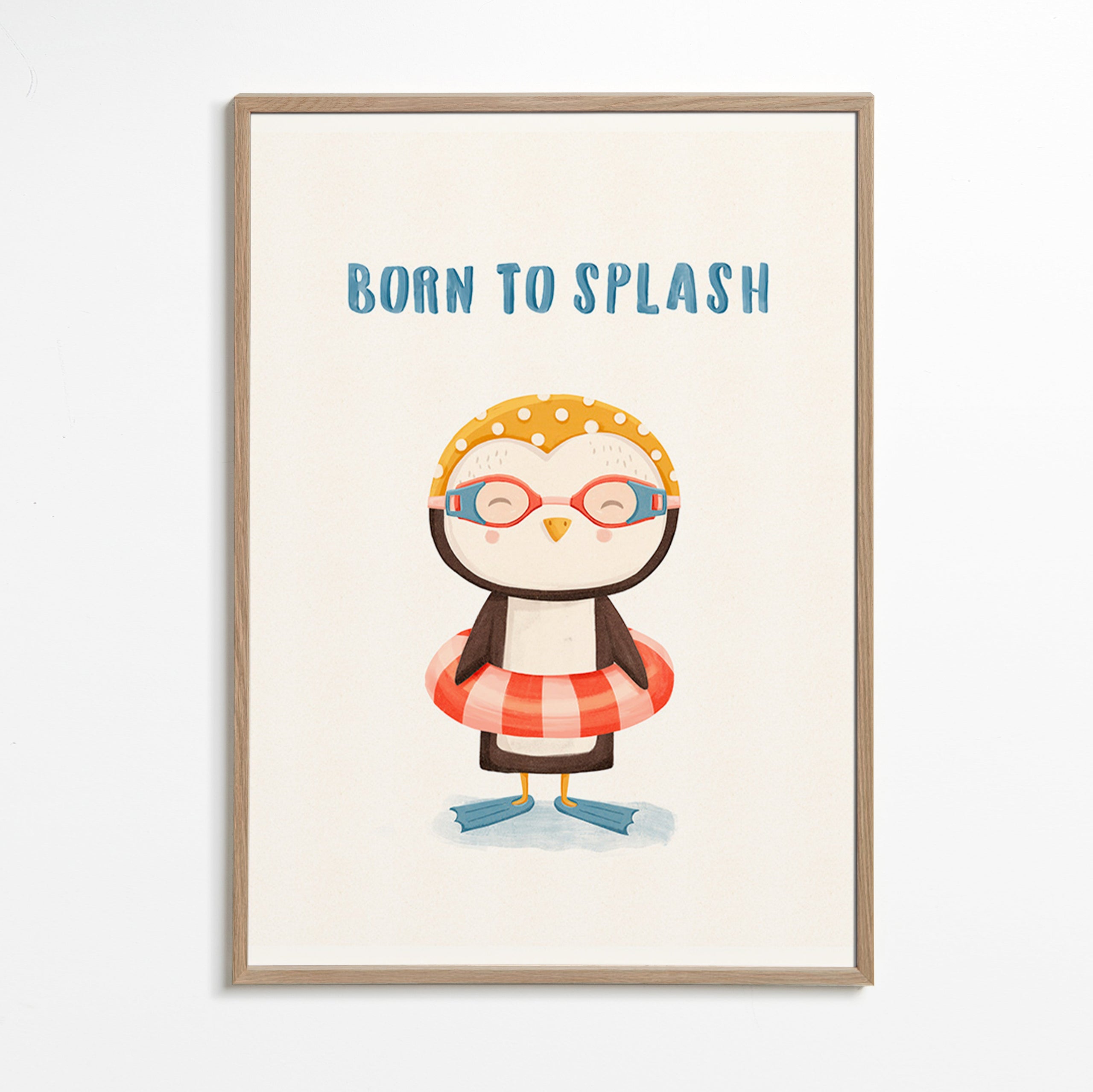 Kids print: cheerful penguin