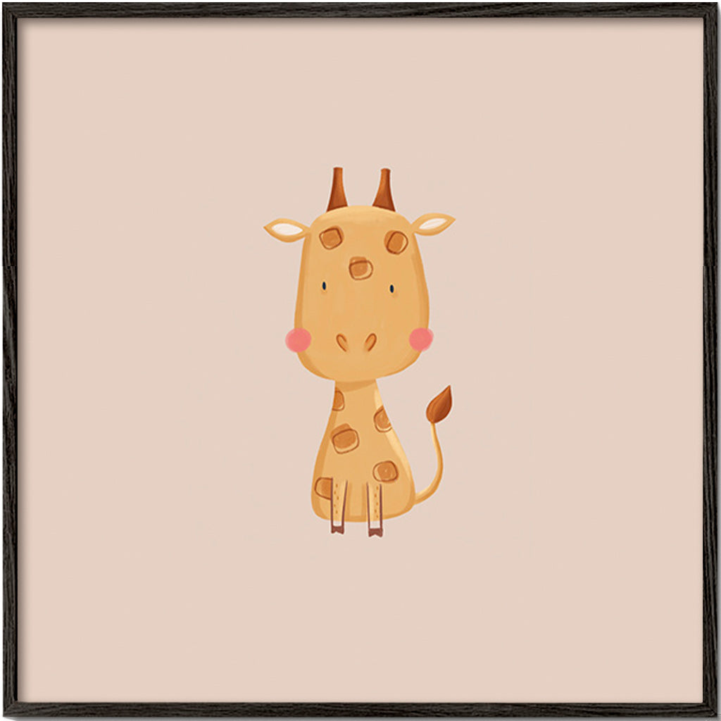 Children's print with cute giraffe
