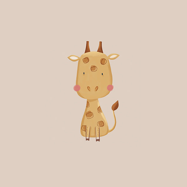 Children's print with cute giraffe