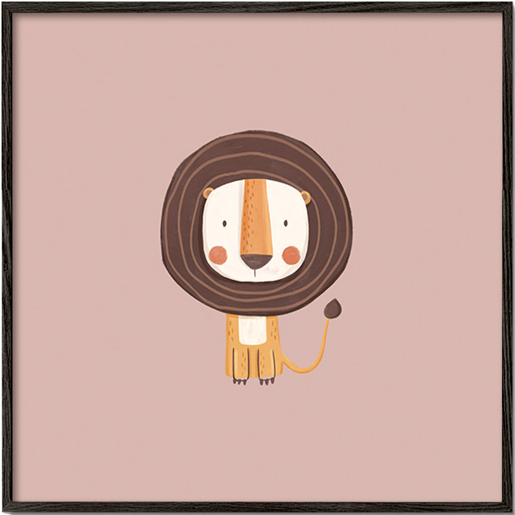 Children's print: minimalist lion