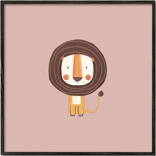 Children's print: minimalist lion