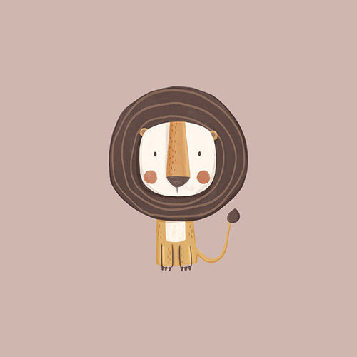 Children's print: minimalist lion