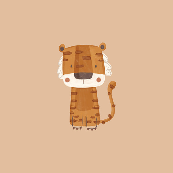 Tiger illustration for kids