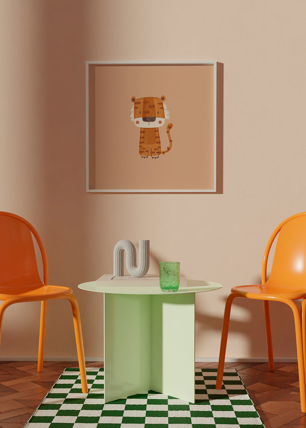 Tiger illustration for kids