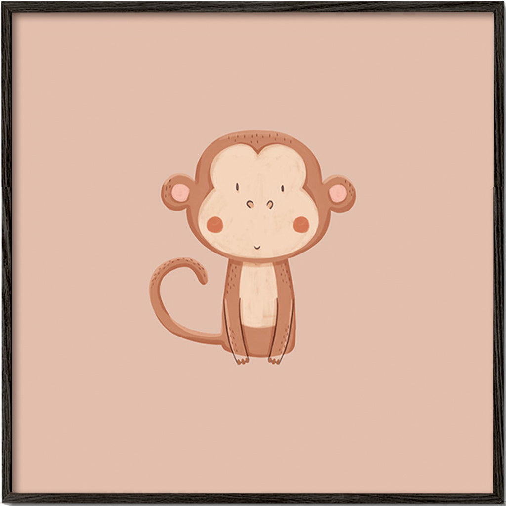 Minimalist monkey artwork