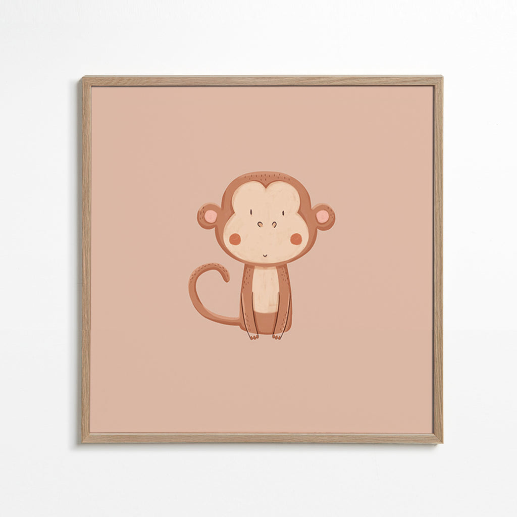 Minimalist monkey artwork