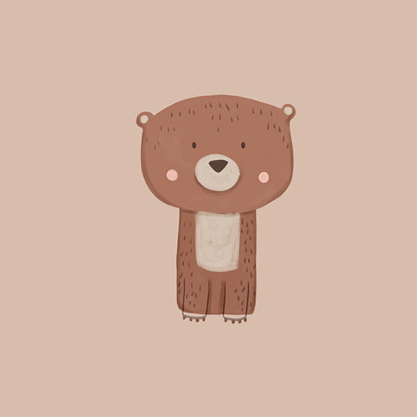 Illustrated bear print