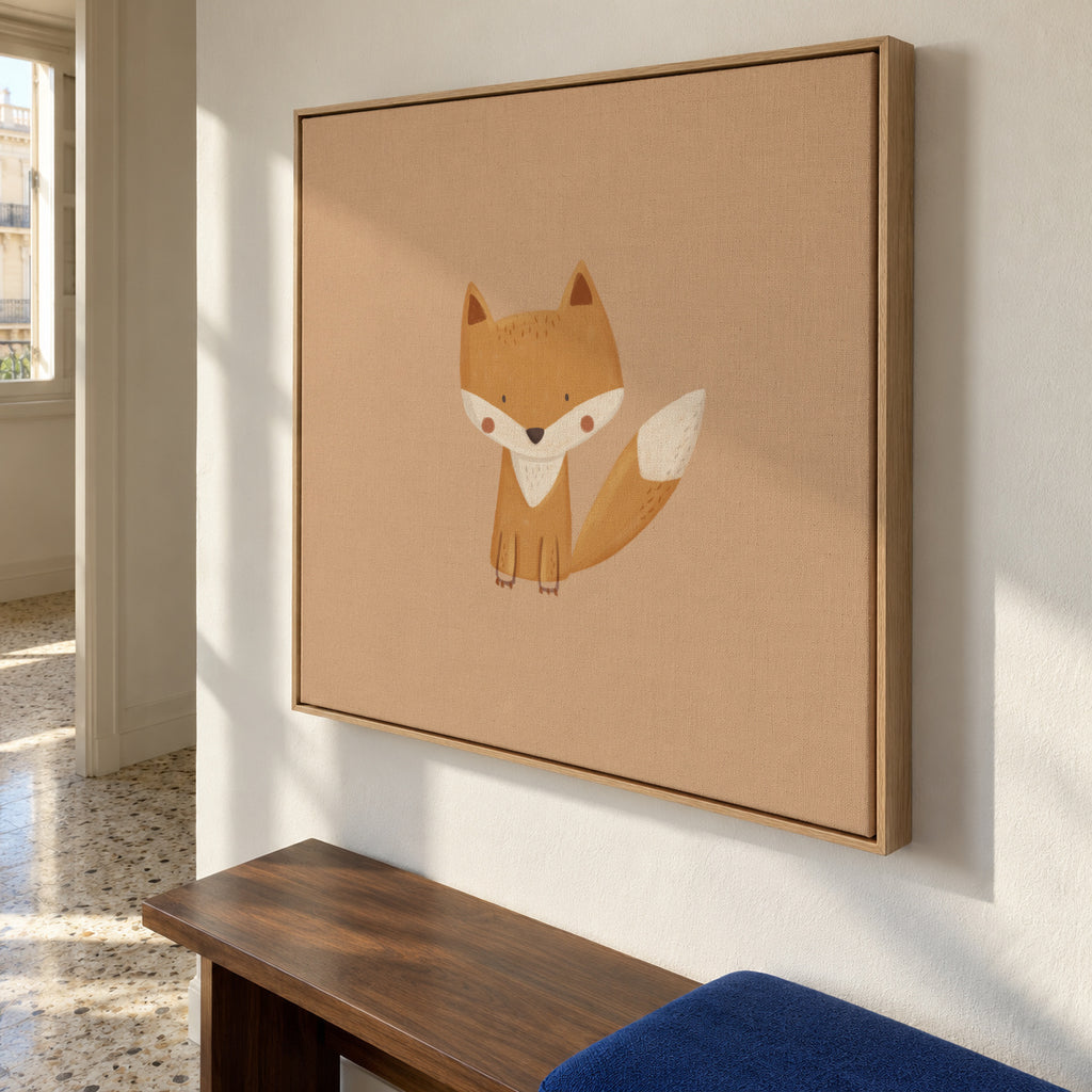 Fox - Framed canvas in an interior