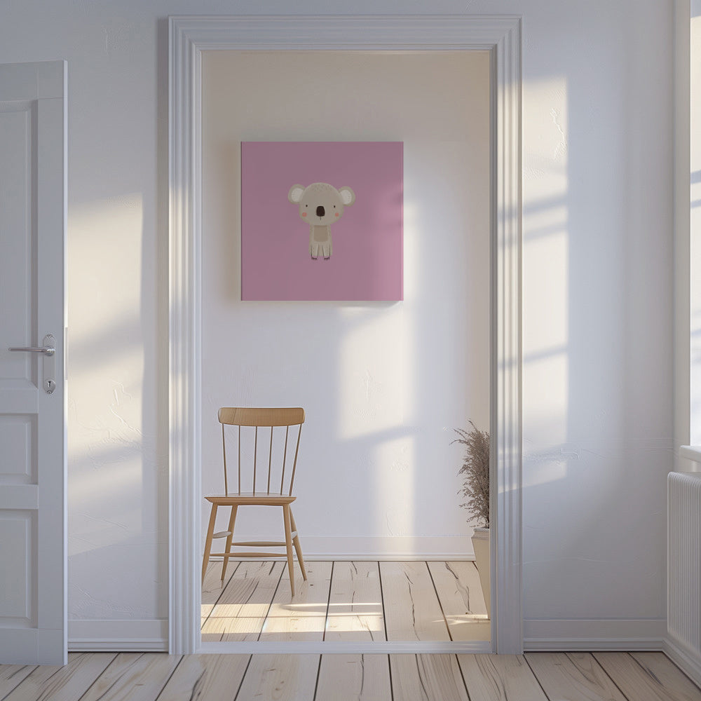 Koala - Unframed canvas in an interior