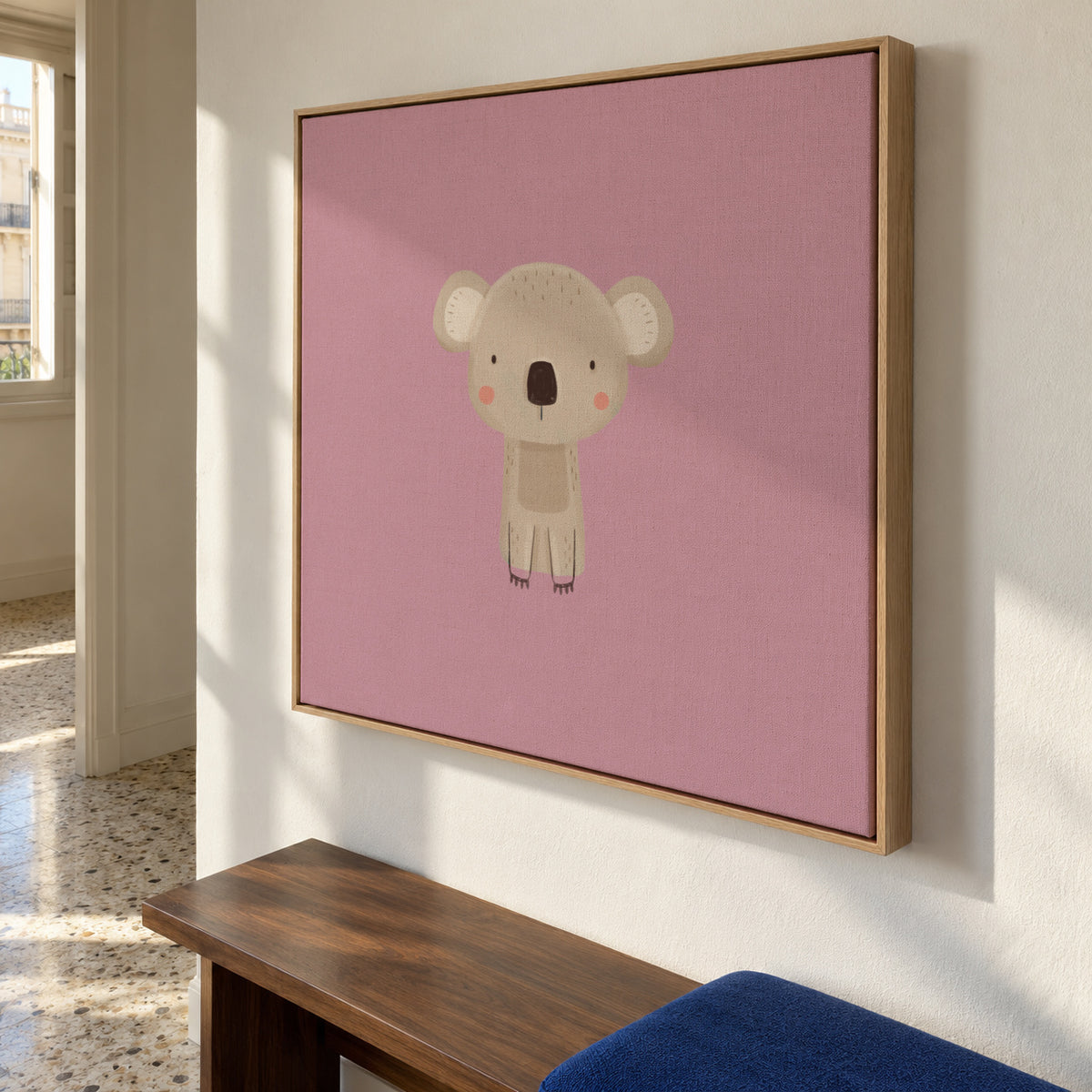 Koala - Framed canvas in an interior