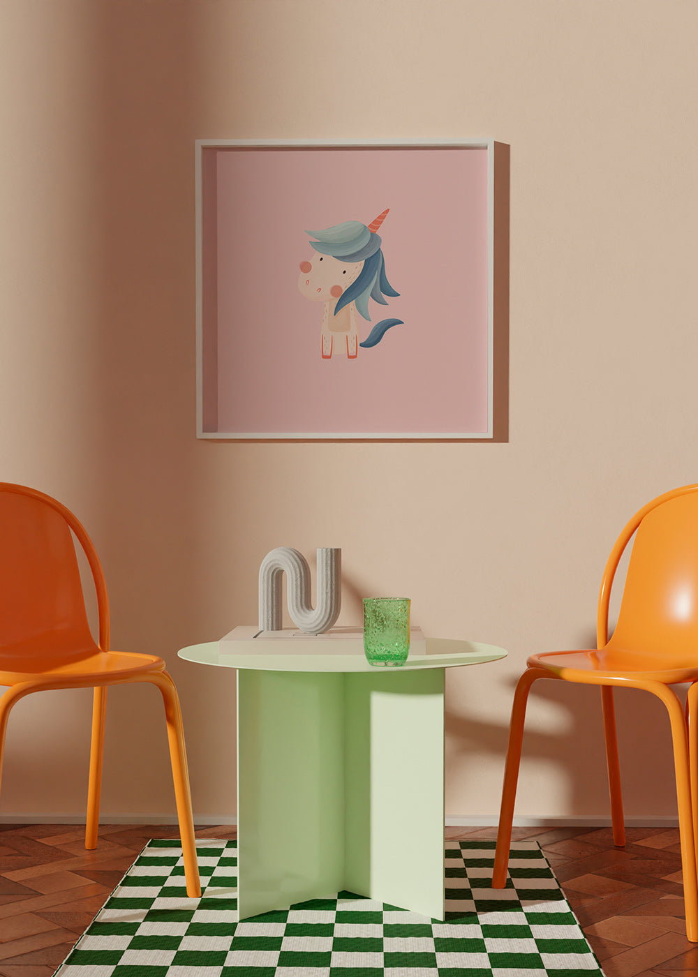 Kids print: cute unicorn