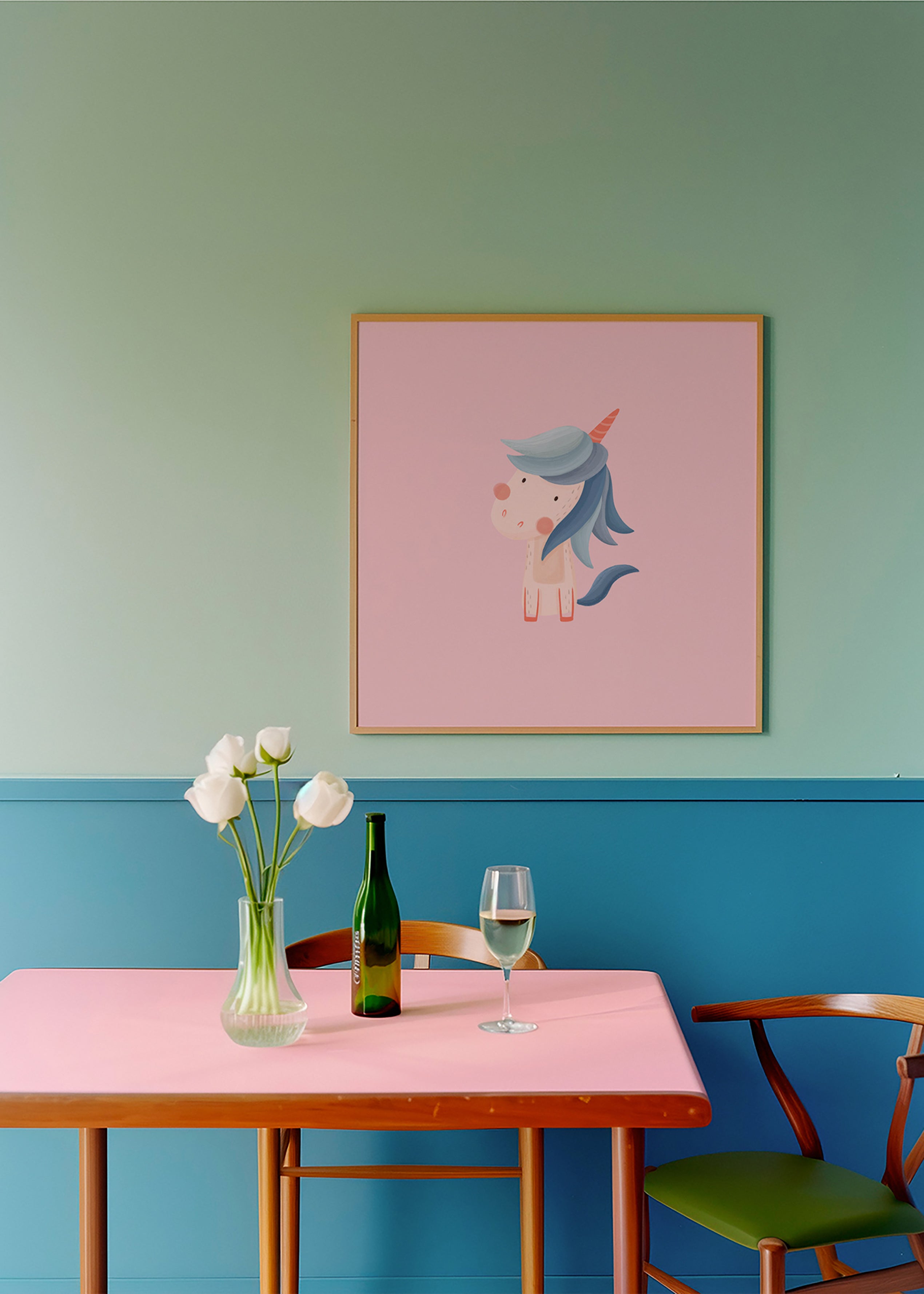 Kids print: cute unicorn