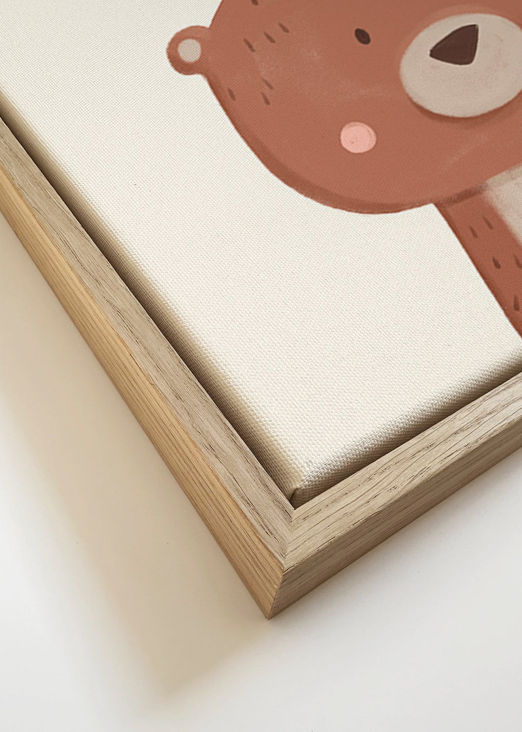 Children's print sweet bear on cream background