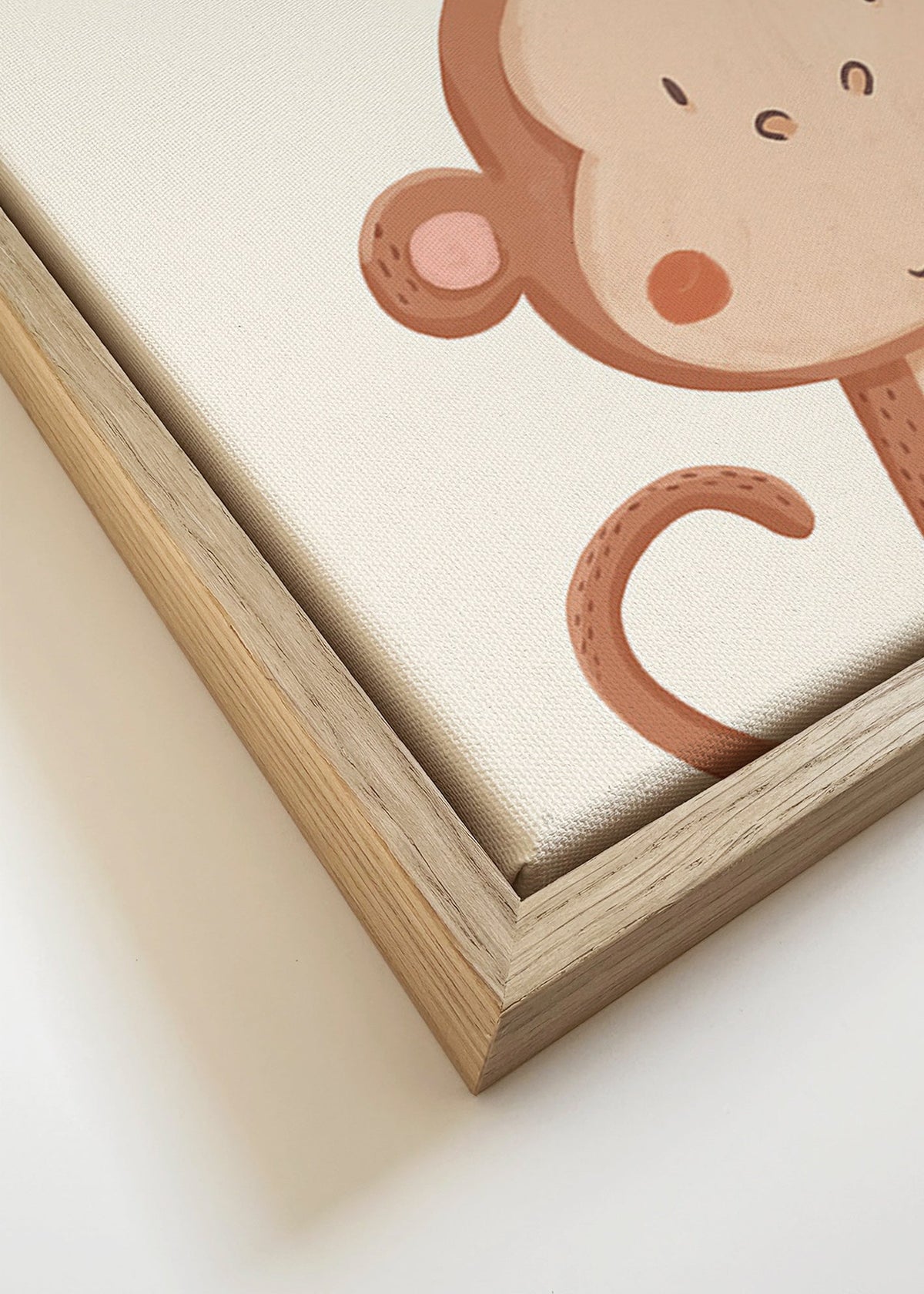 Children's print smiling monkey