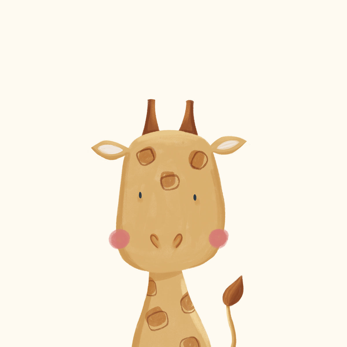 Sweet giraffe - Unframed art print