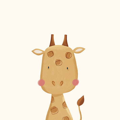 Children's print: sweet giraffe