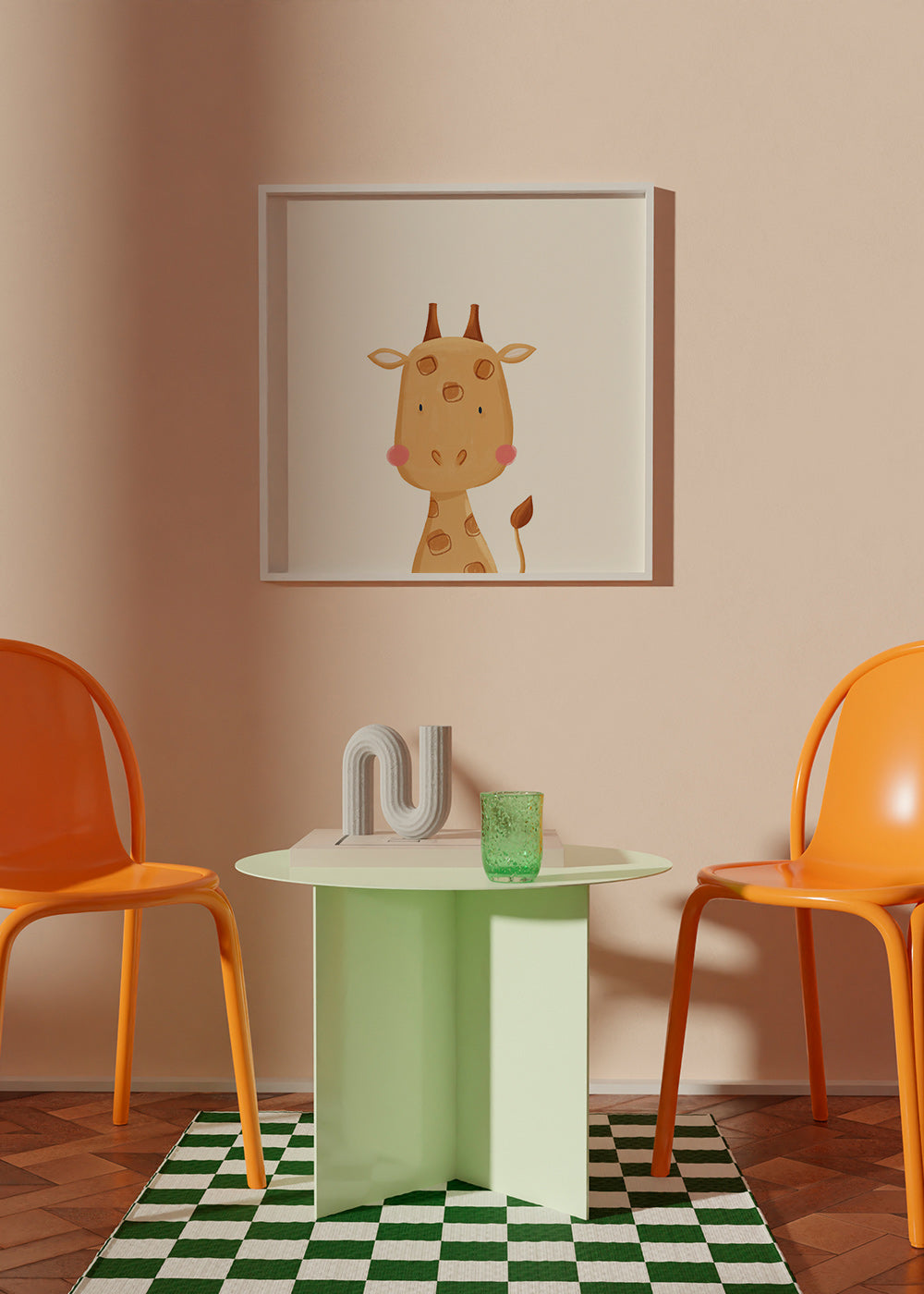 Children's print: sweet giraffe