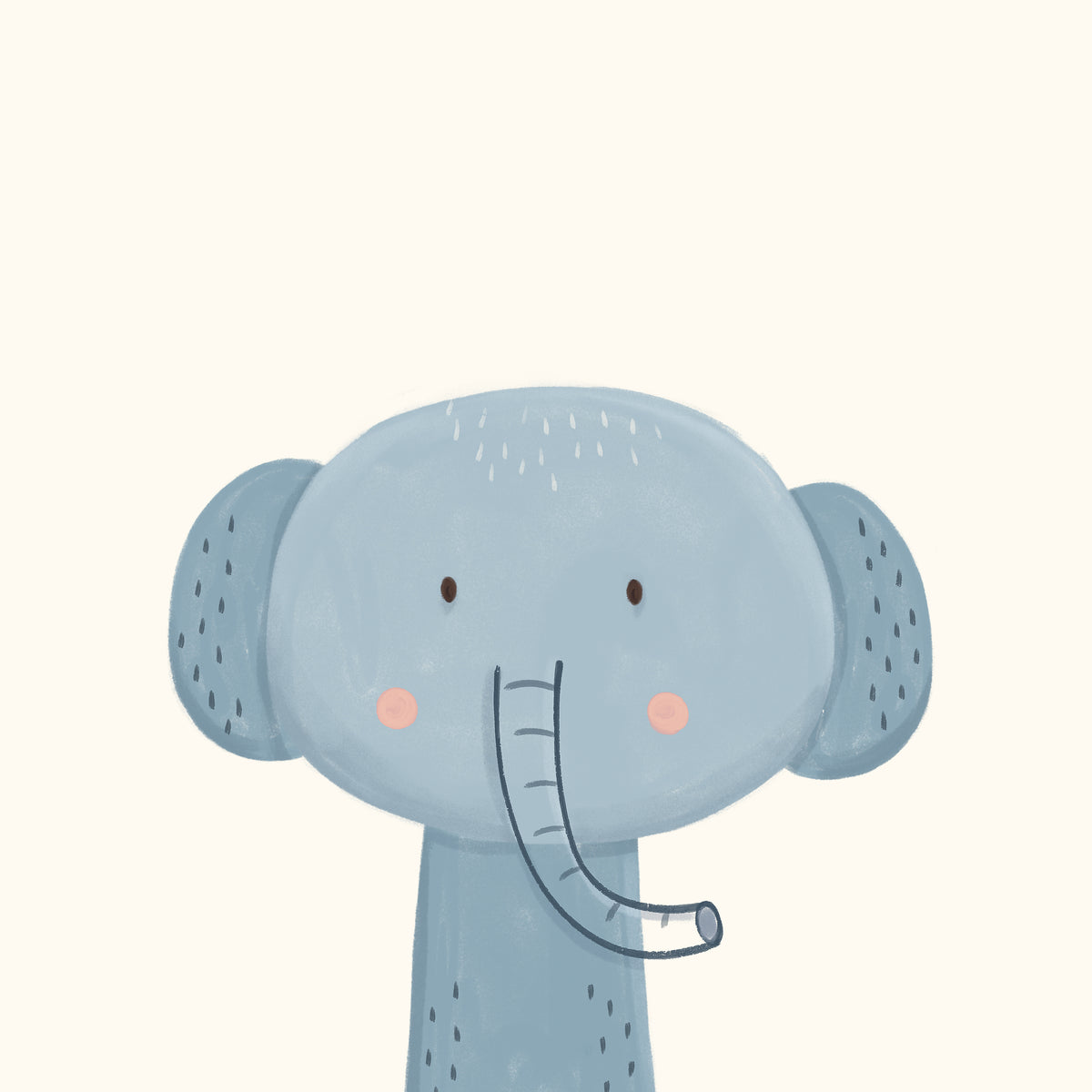 Sweet elephant - Unframed art print