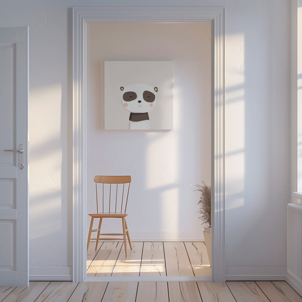 Children's print sweet panda illustration
