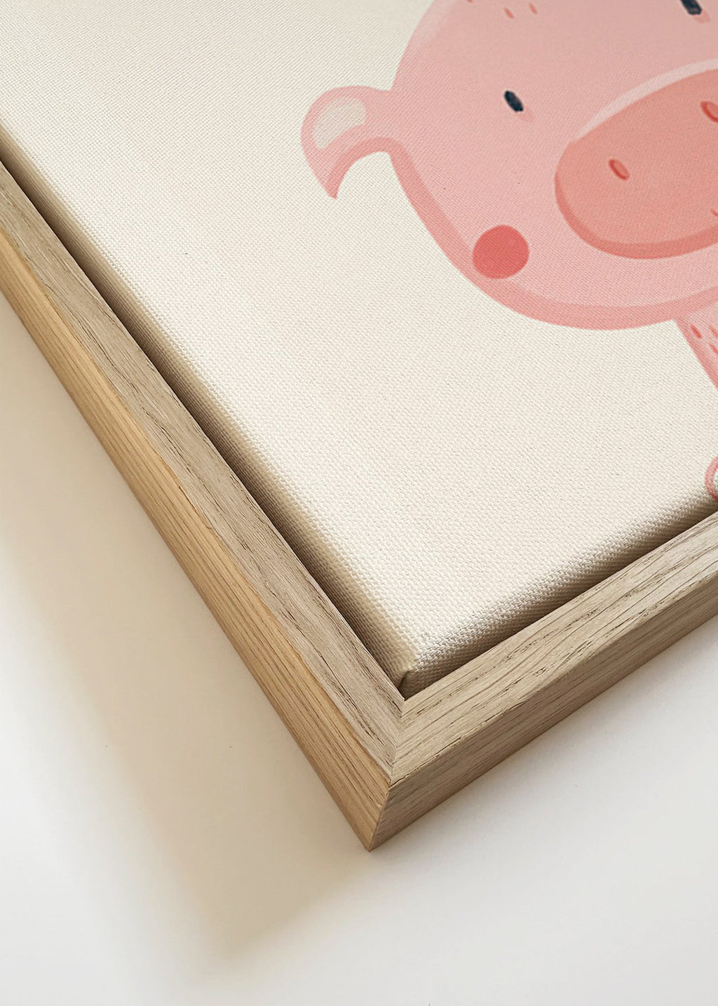 Children's print: cute pink pig