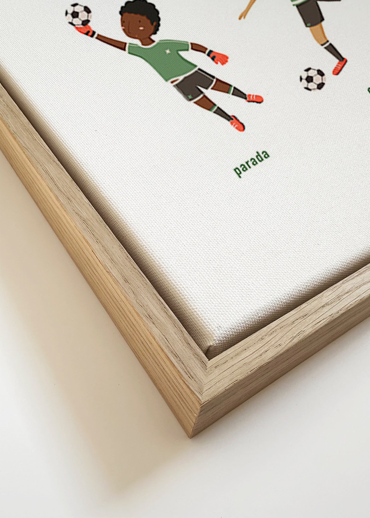 Sports art: five football poses