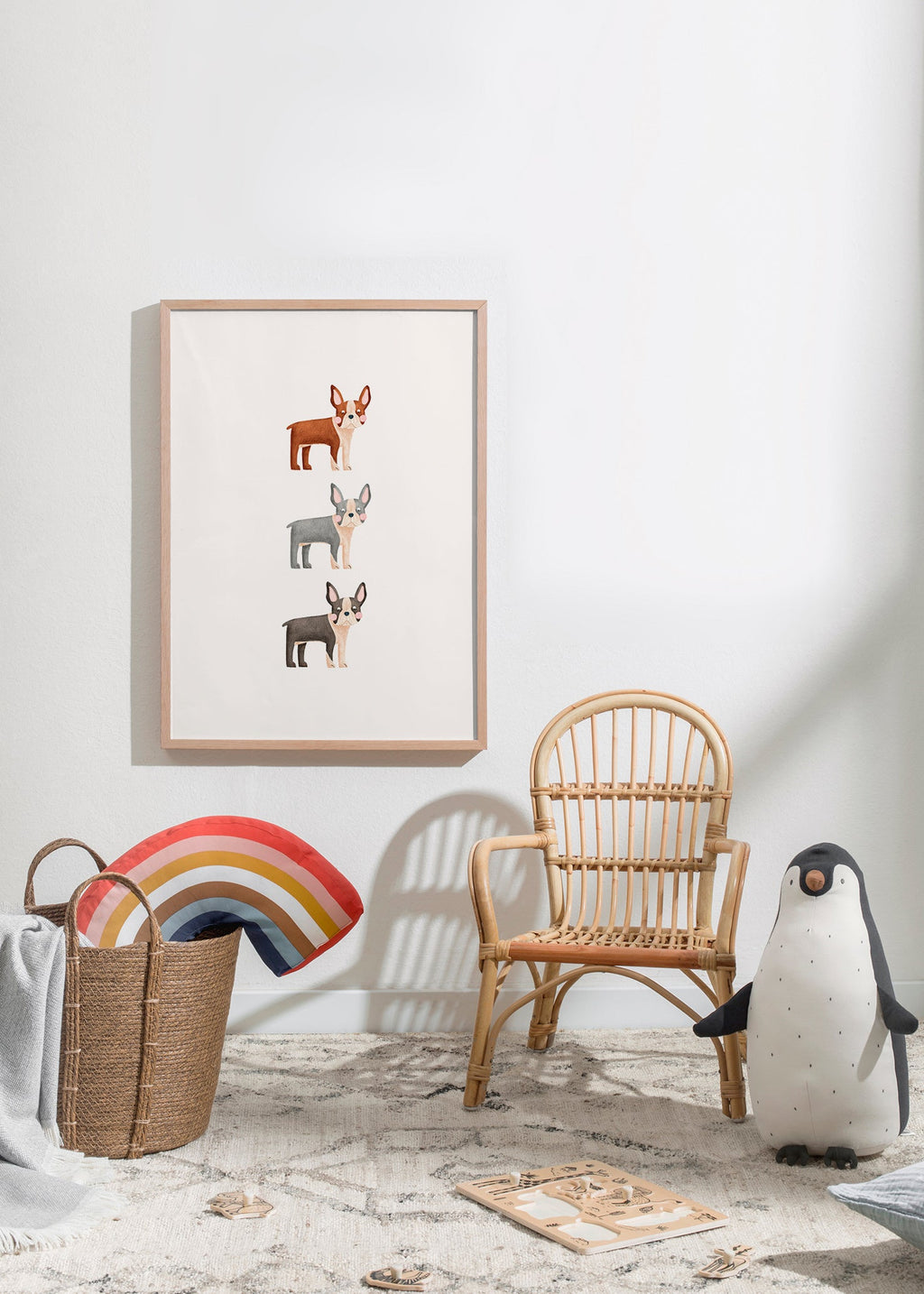 Artwork Three Boston Terriers