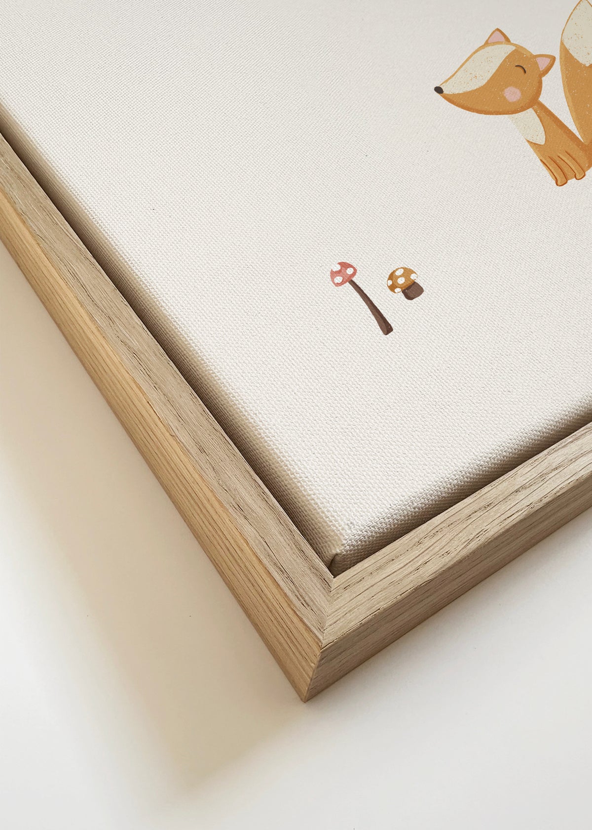 Forest friends - Framed canvas detail