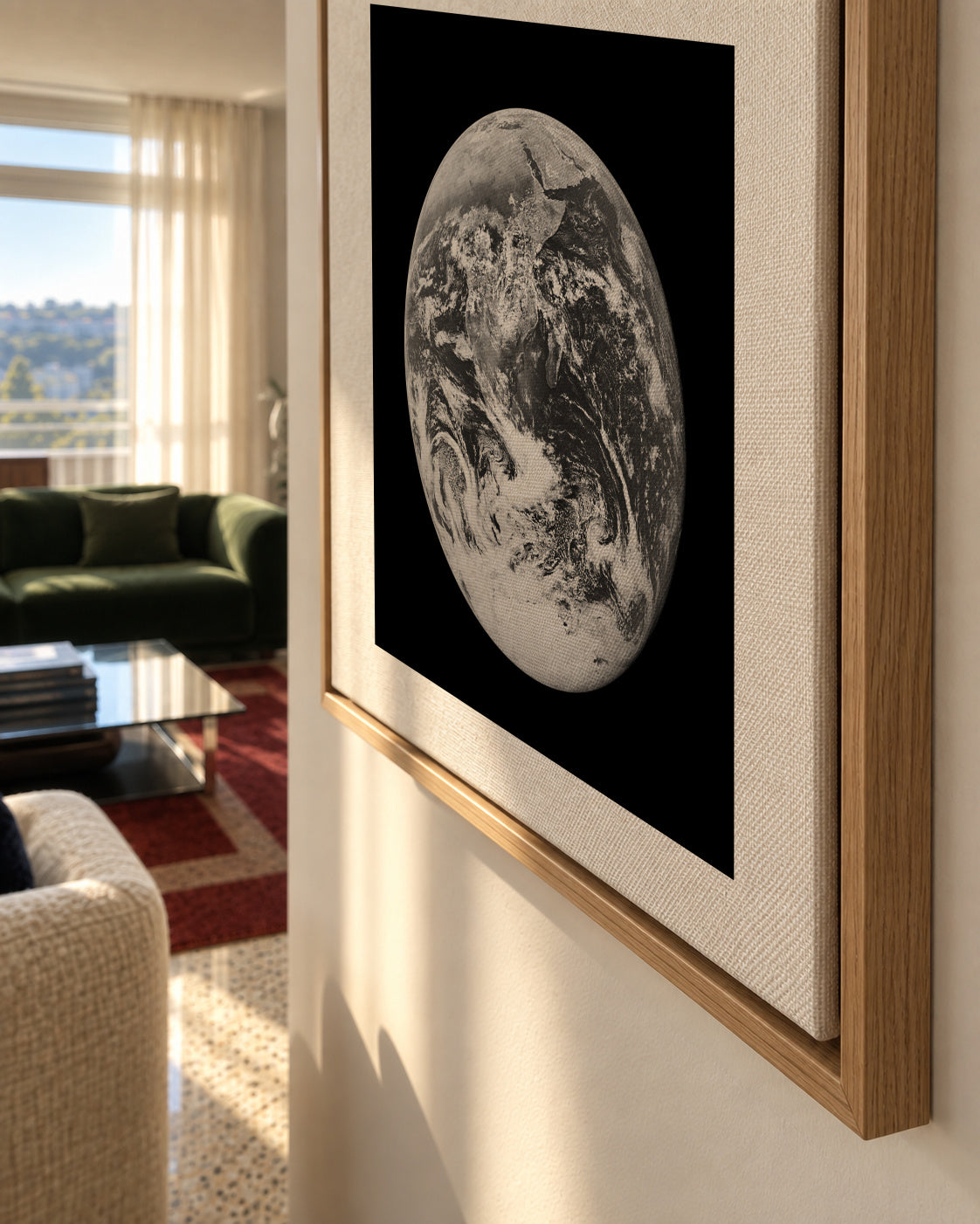 Earth - Framed canvas detail