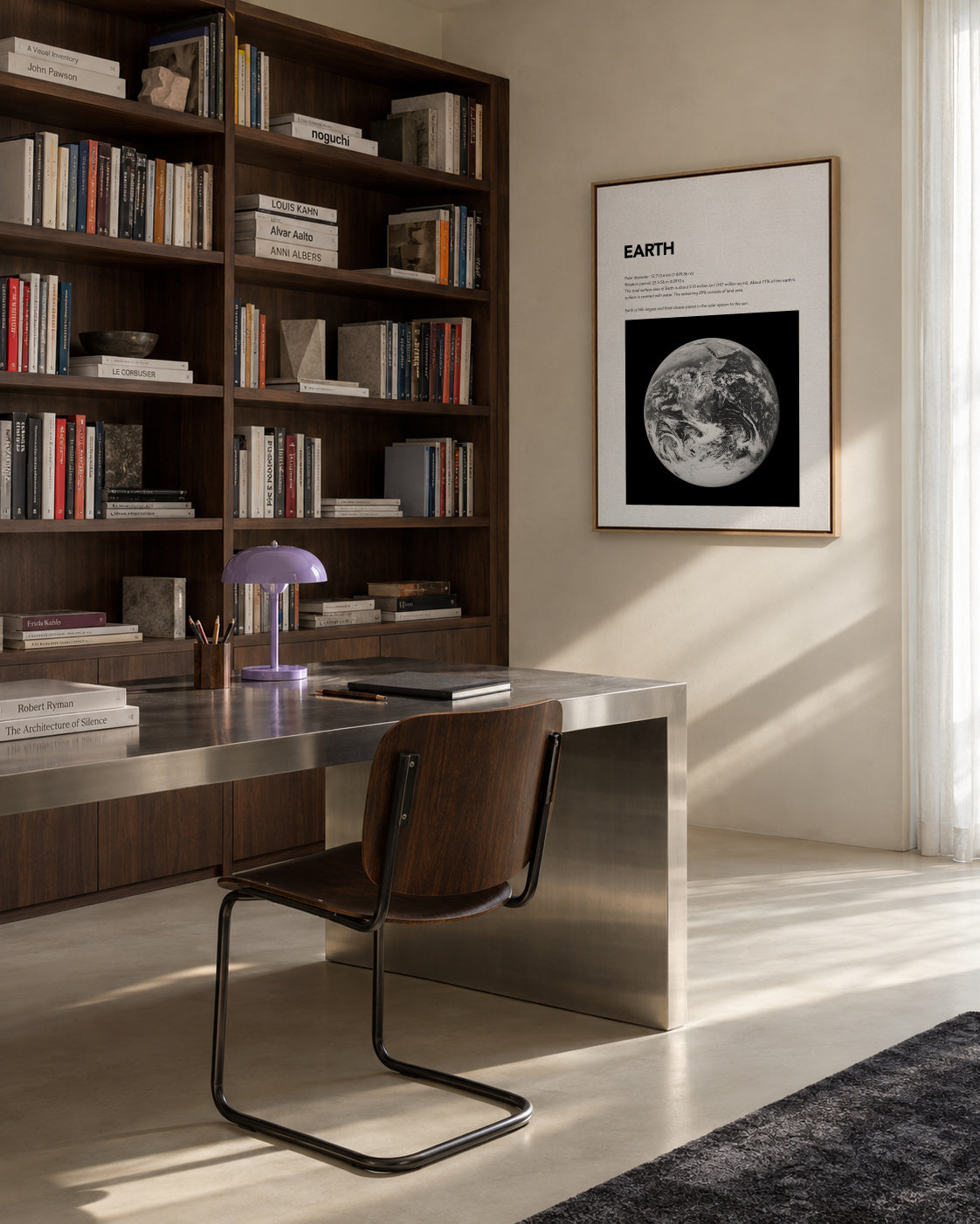 Earth - Framed canvas in an interior