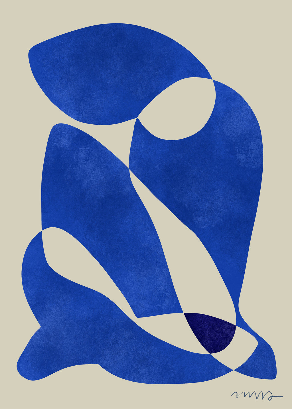 Blue Nude - Unframed art print