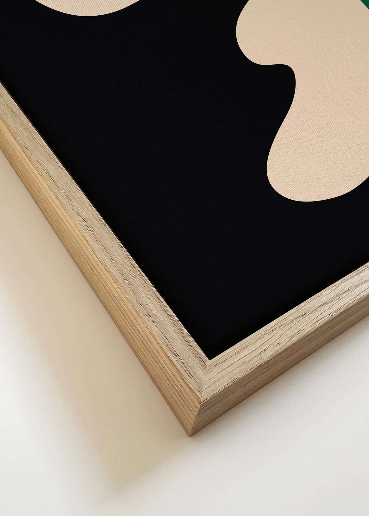 Oak Leaf - Framed canvas detail