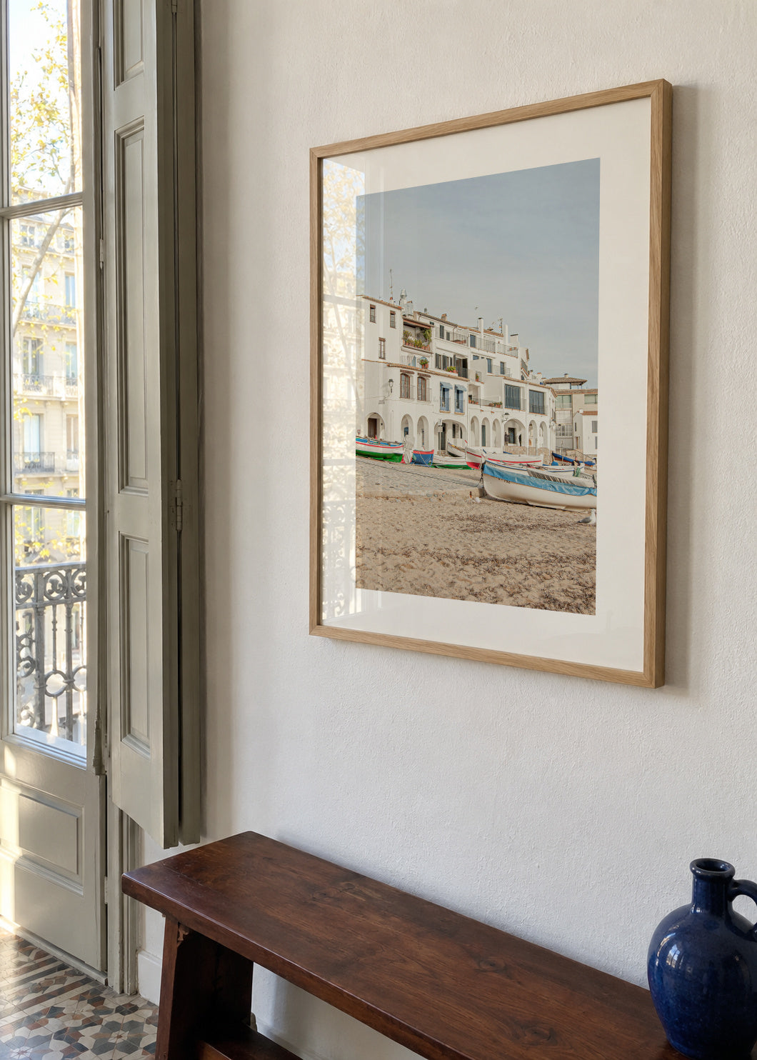 Costa Brava II - Framed poster in an interior