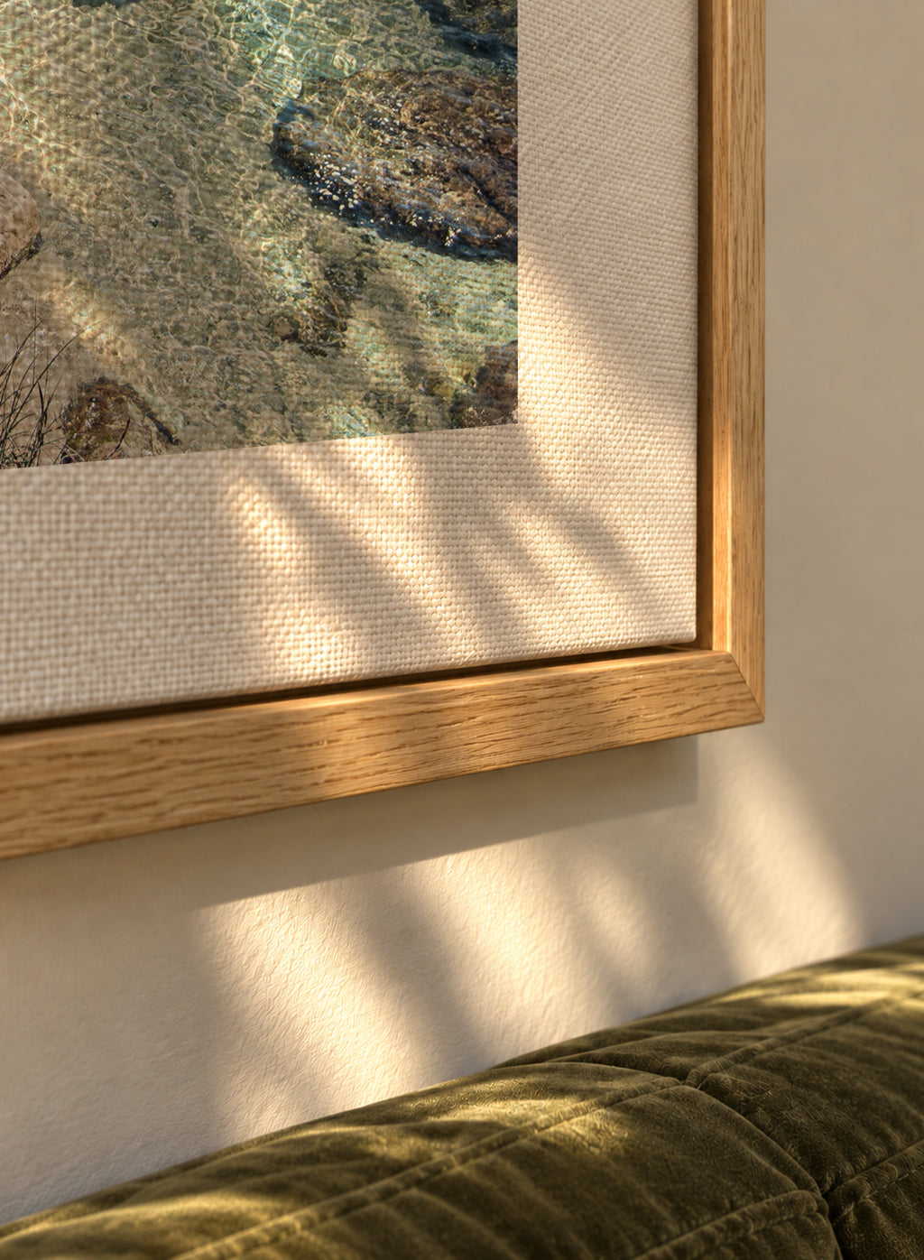 Costa Brava VI - Framed canvas detail