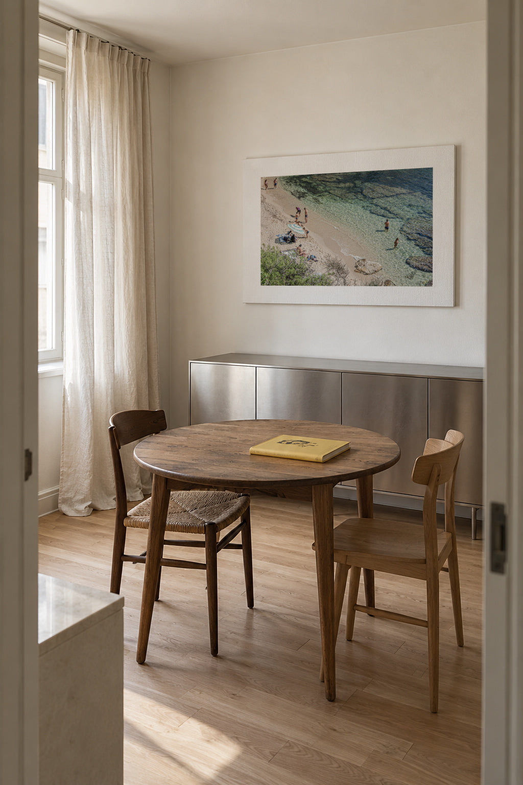 Costa Brava VI - Unframed canvas in an interior