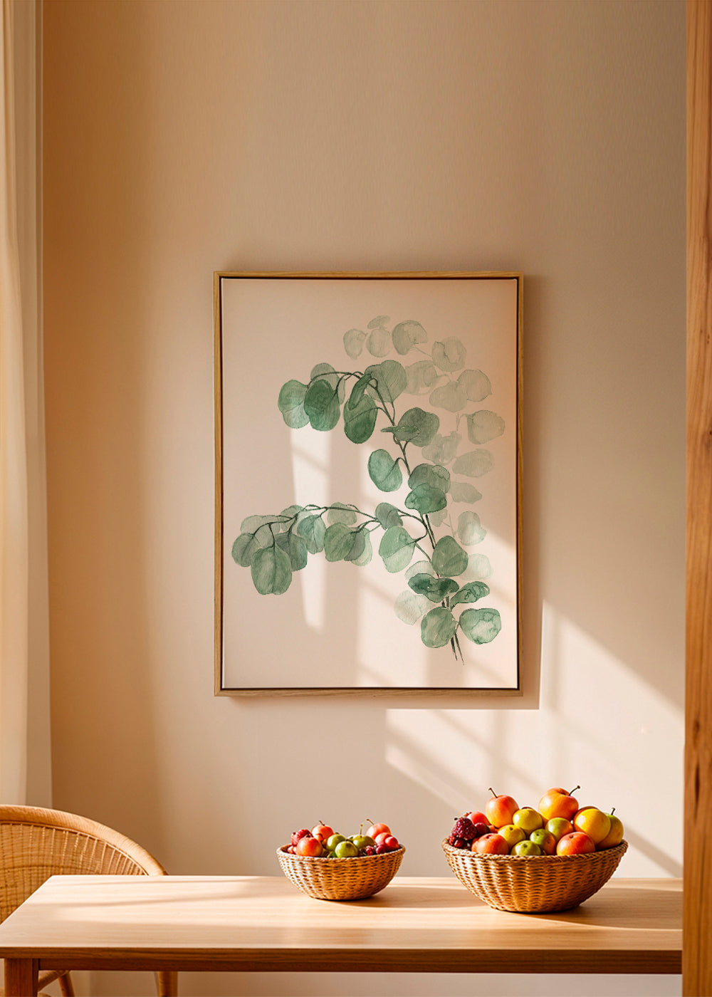 Watercolor silver dollar eucalyptus