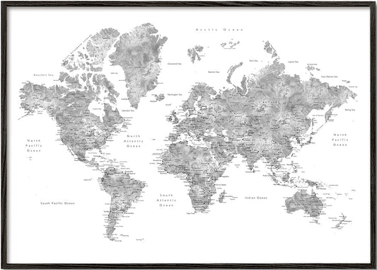 Jimmy detailed world map with cities