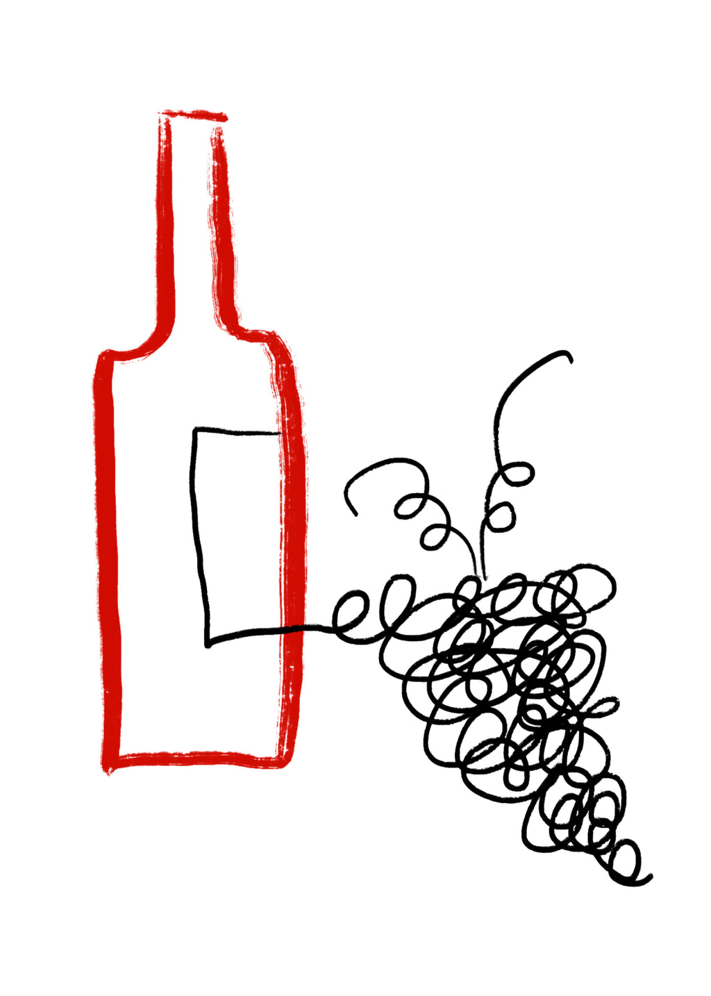 Good Wine - Unframed art print