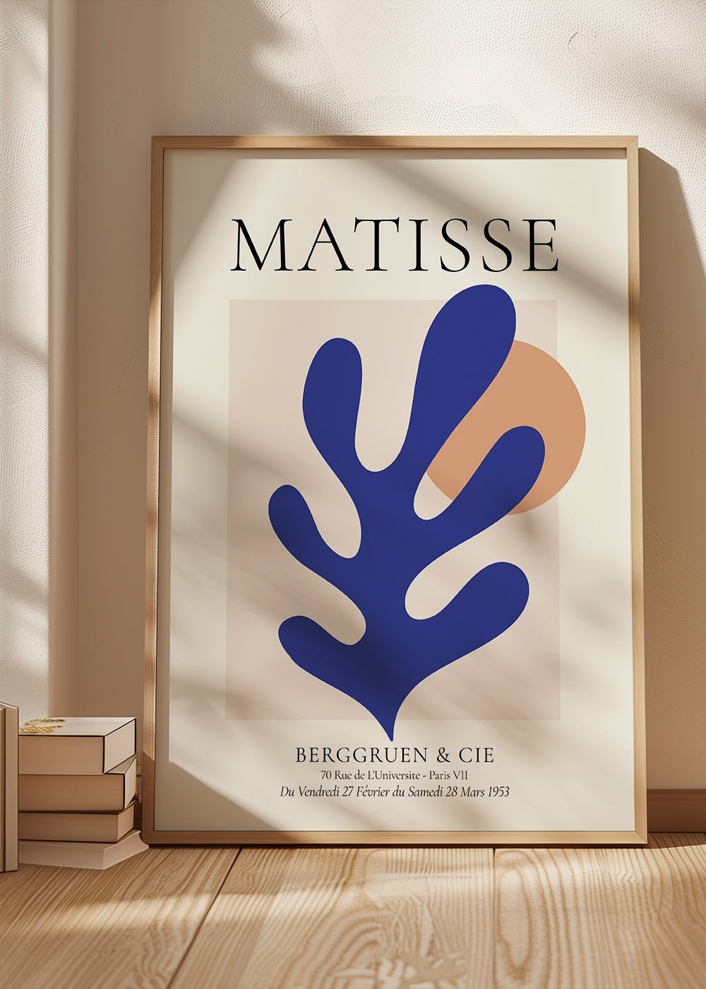Illustration Matisse blue leaf | Wall art, framed prints and Illustration Matisse blue leaf | Wall art, framed prints and