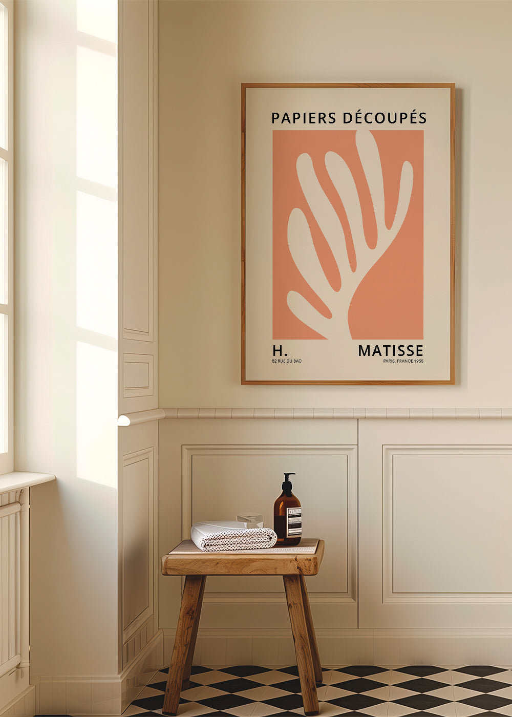Henri Matisse ORANGE papiers decoupes I